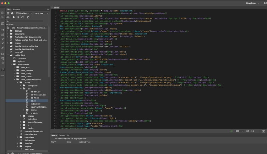 Adobe Dreamweaver Code Editor