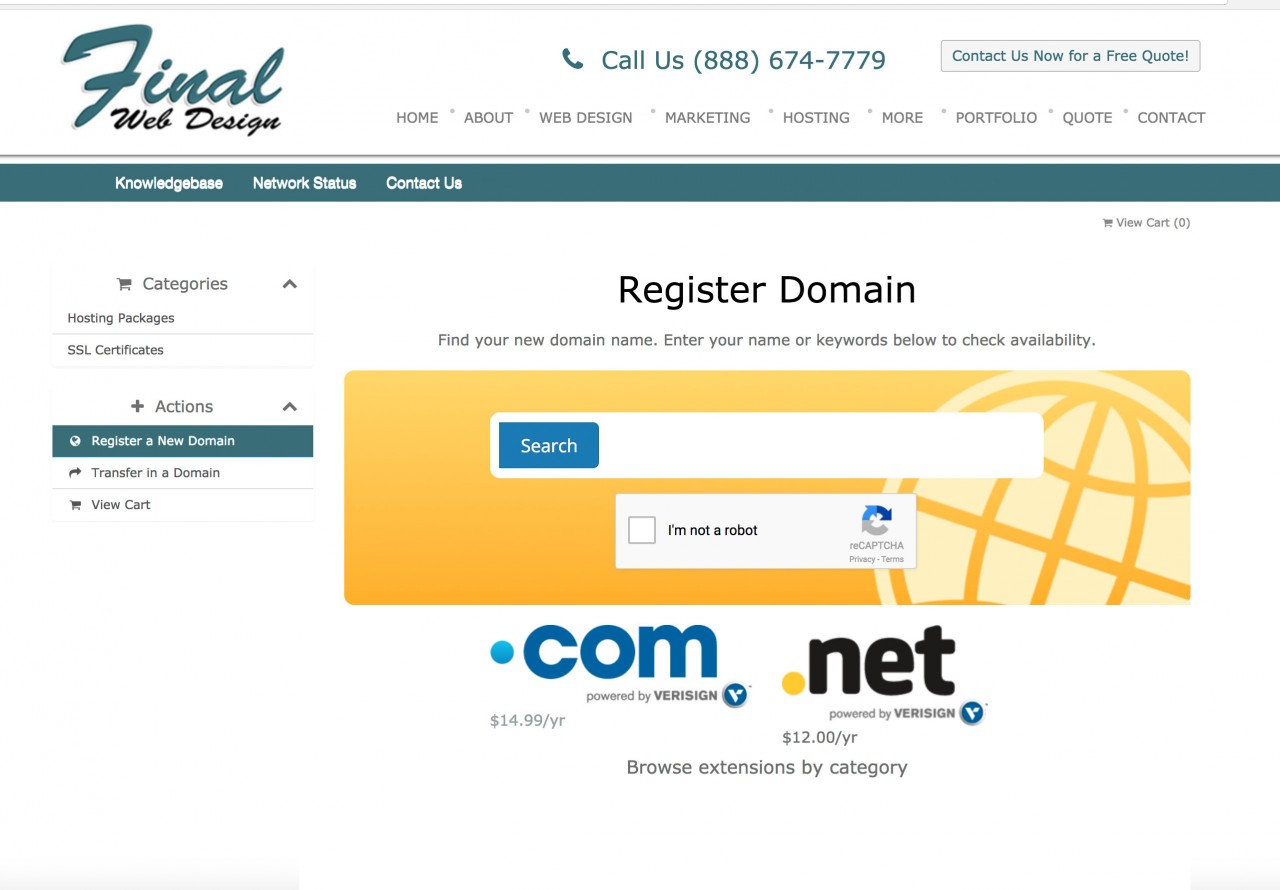 Purchase a Domain