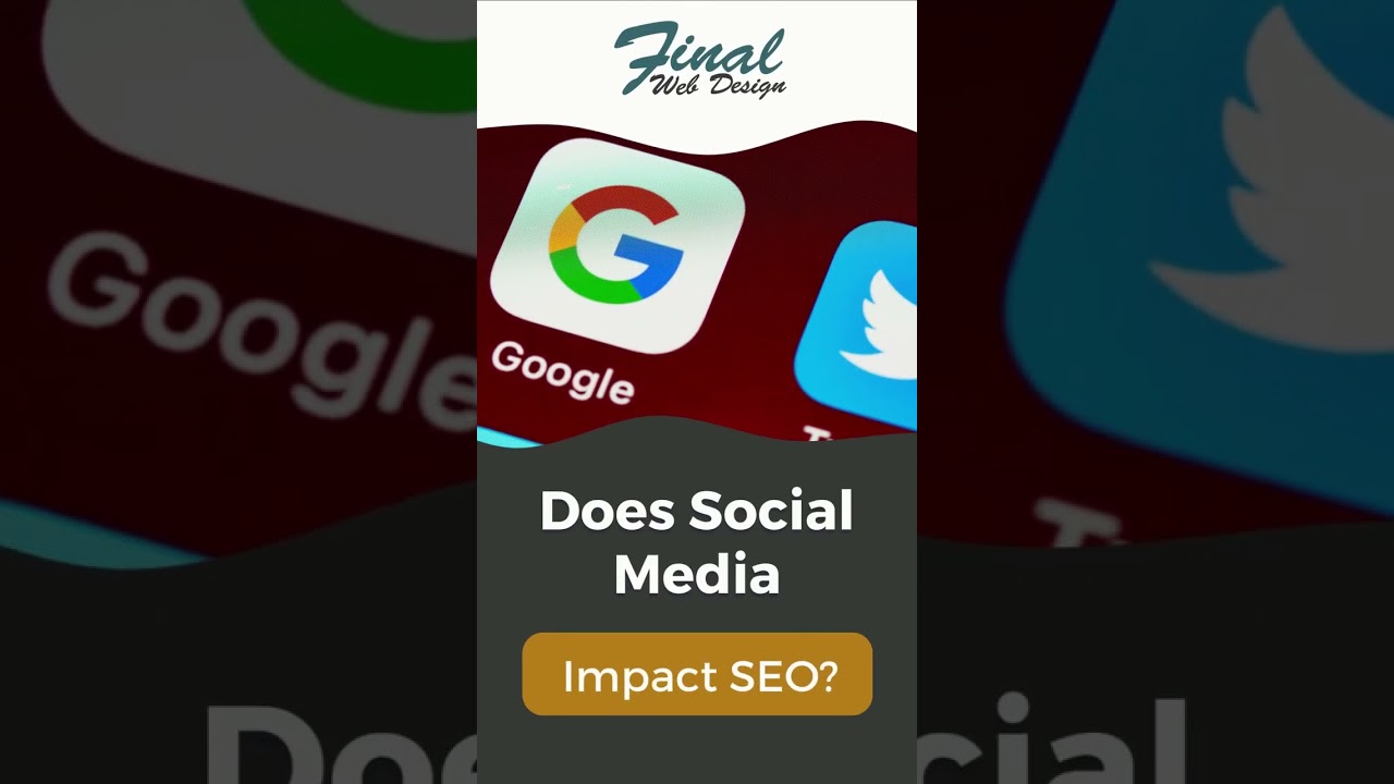 Impact of Social Media on SEO shown in a Final Web Design reel