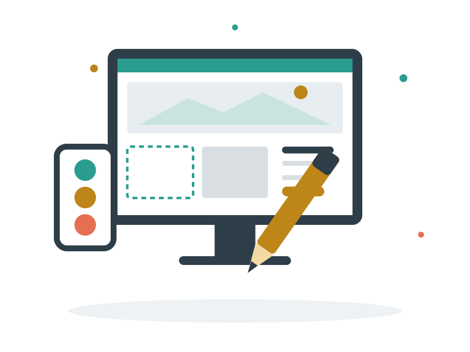 Custom web design and strategic development icon