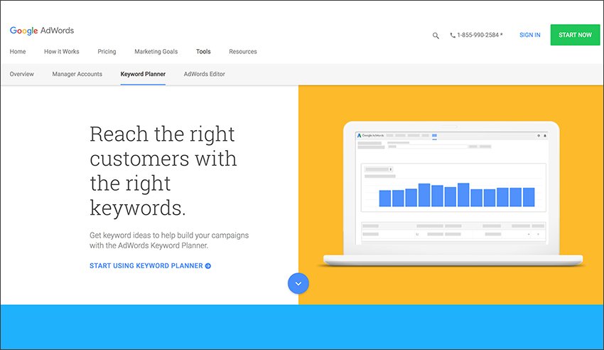 Google Keywords Planner